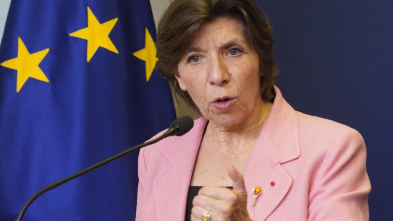 French Foreign Minister Catherine Colonna addresses a press conference following talks with her Polish counterpart in Warsaw, Poland on May 31, 2022 (Photo by Alik KEPLICZ / AFP)