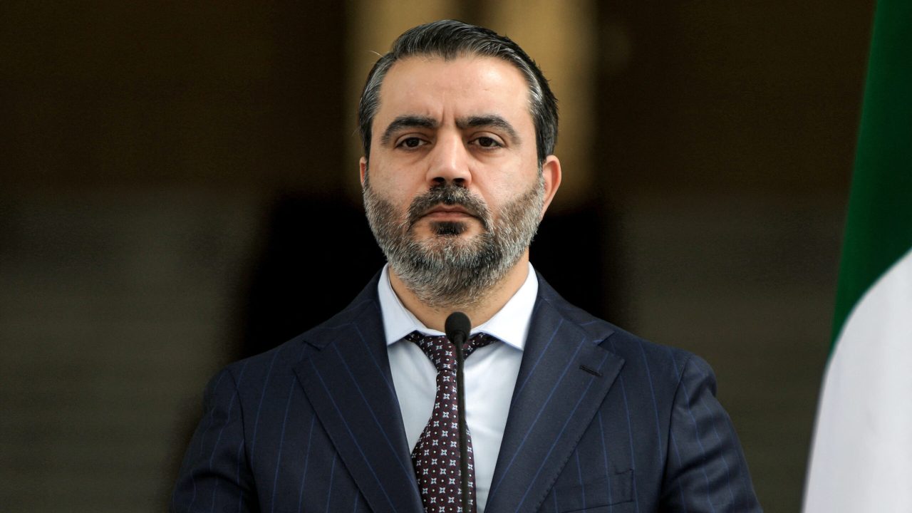Asaad Shaibani (Shaybani), Foreign Minister for the interim Syrian government, gives a joint press conference with Ukraine's Foreign Minister in Damascus on December 30, 2024. Ukraine's Foreign Minister on December 30 urged the new Syrian leader to expel Russia from the country during an unannounced visit to Damascus. Moscow was one of former president Bashar al-Assad's key backers, intervening to help to turn the tide of Syria's civil war in his favour in 2015. The ex-president's toppling was seen as a major setback for Russia, which has been waging a full-scale invasion of Ukraine since 2022. (Photo by Bakr ALKASEM / AFP)