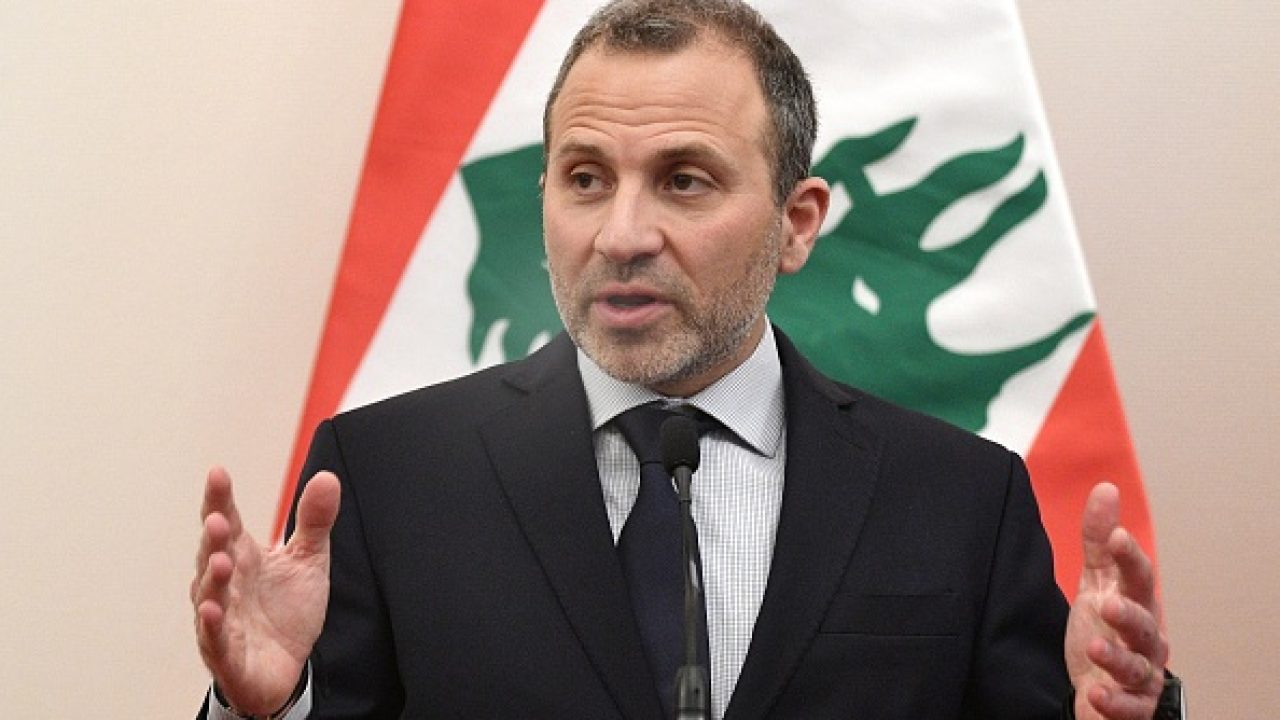 HUNGARY-LEBANON-POLITICS-DIPLOMACY-SZIJJARTO-GEBRAN BASSIL Lebanese Foreign Minister Gebran Bassil address a press conference after a signing ceremony of a diplomatic cooperation agreement at the Trade Minstry in Budapest on November 26, 2019. (Photo by Attila KISBENEDEK / AFP) (Photo by ATTILA KISBENEDEK/AFP via Getty Images)