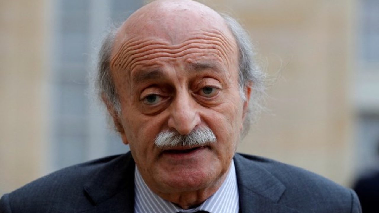 FILE PHOTO: Lebanese Druze leader Walid Jumblatt leaves the Elysee Palace in Paris following a meeting with French President Francois Hollande, February 21, 2017. REUTERS/Philippe Wojazer/File Photo