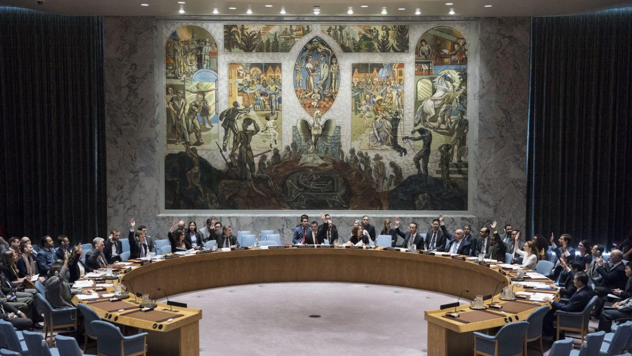 Security Council meeting
Maintenance of international peace and security
Vote