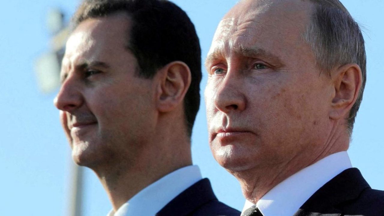 Bashar Al Assad and Vladimir Putin