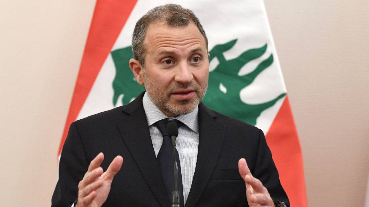 Bassil with lebanese flag