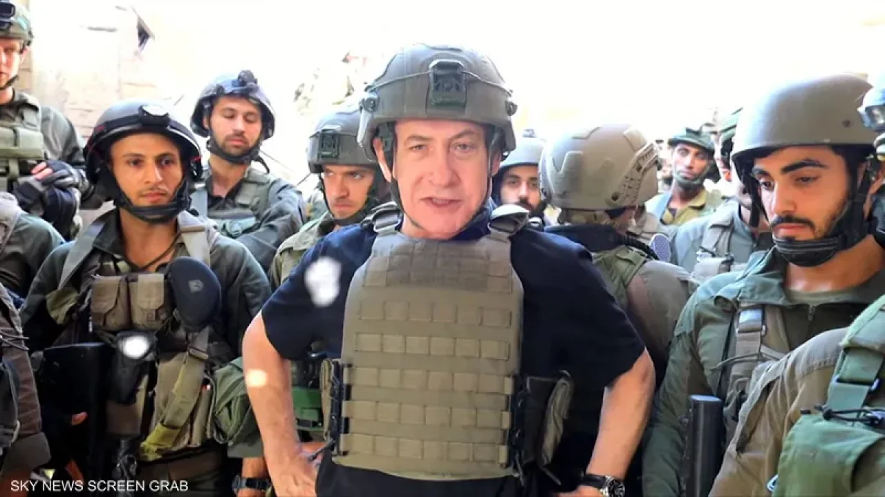 Benjamin-netanyahu-in-Gaza