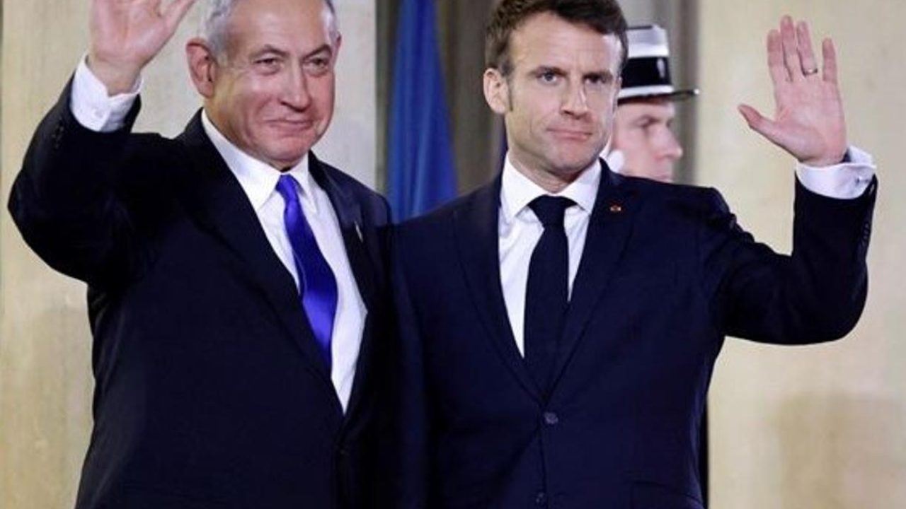 Emmanuel Macron and Benjamin Netanyahu