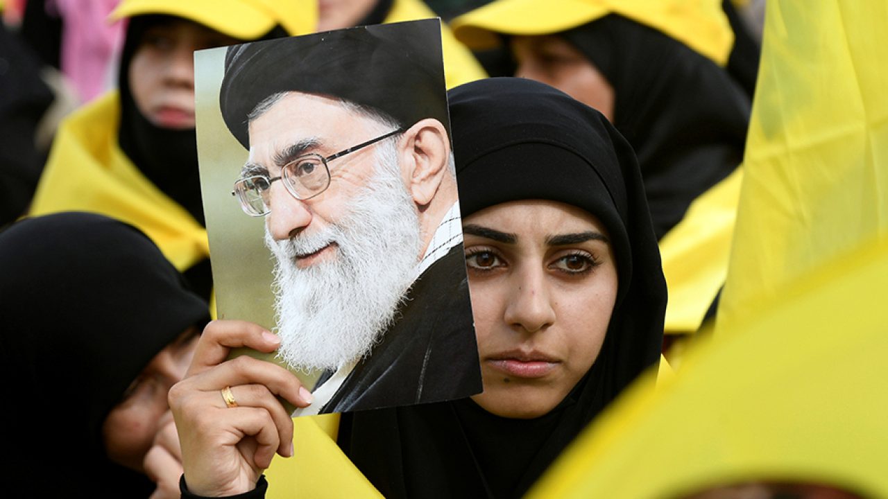 HezbollahIranWomanKhameneiLEbanonRTX37ML8