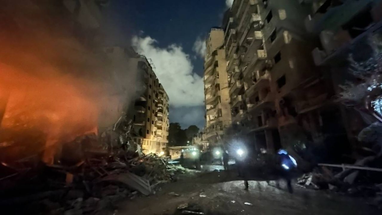 Huge destruction da7ye