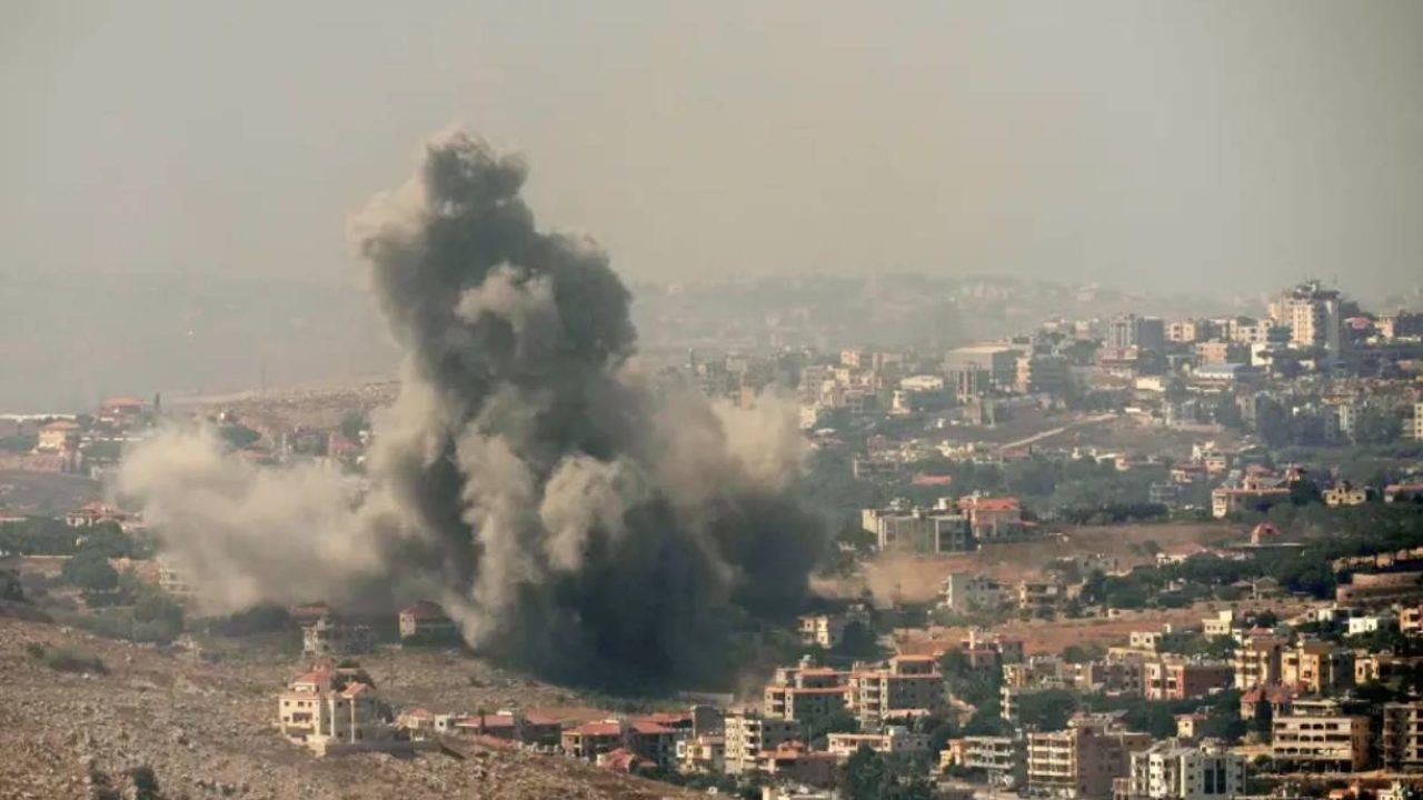Huge strike south lebanon