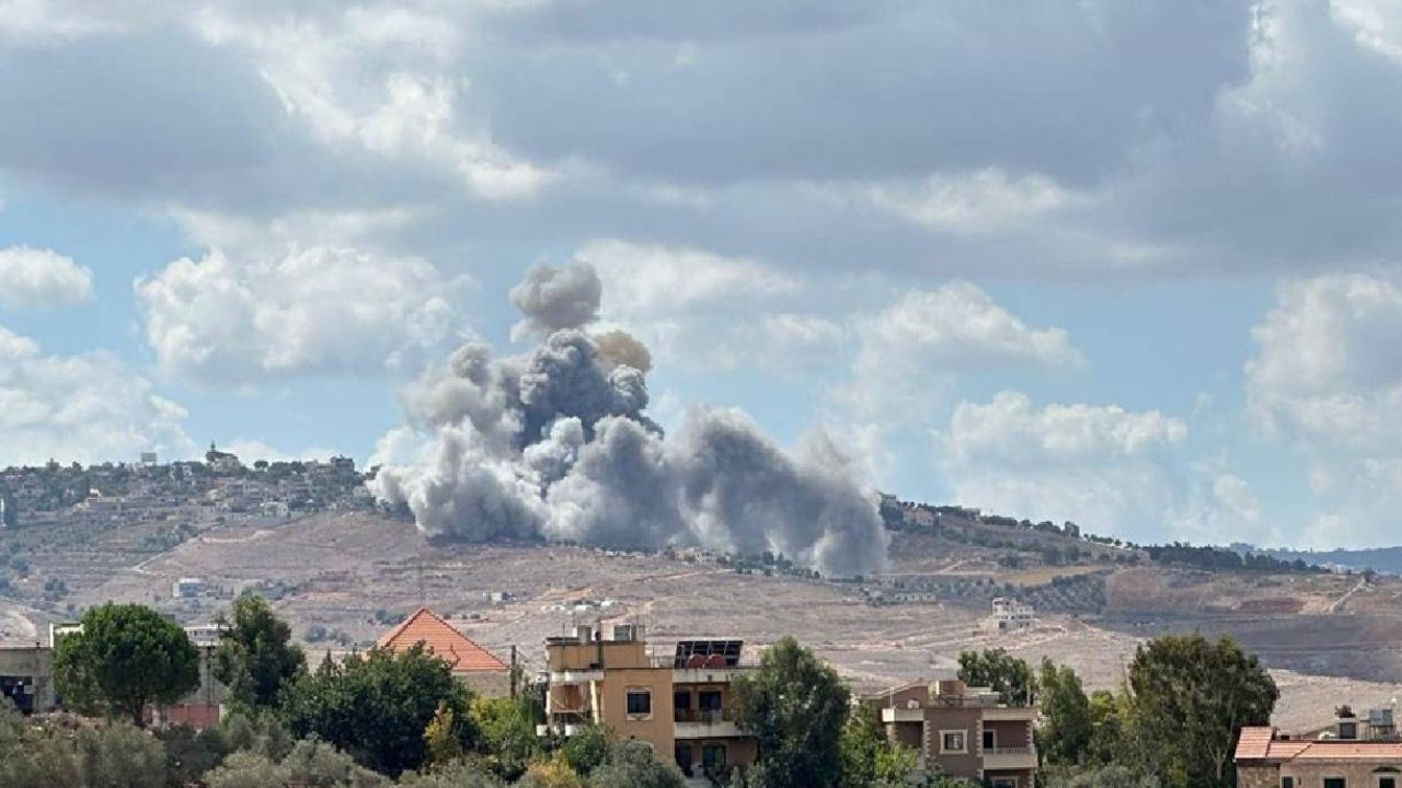 Huge strike south lebanon