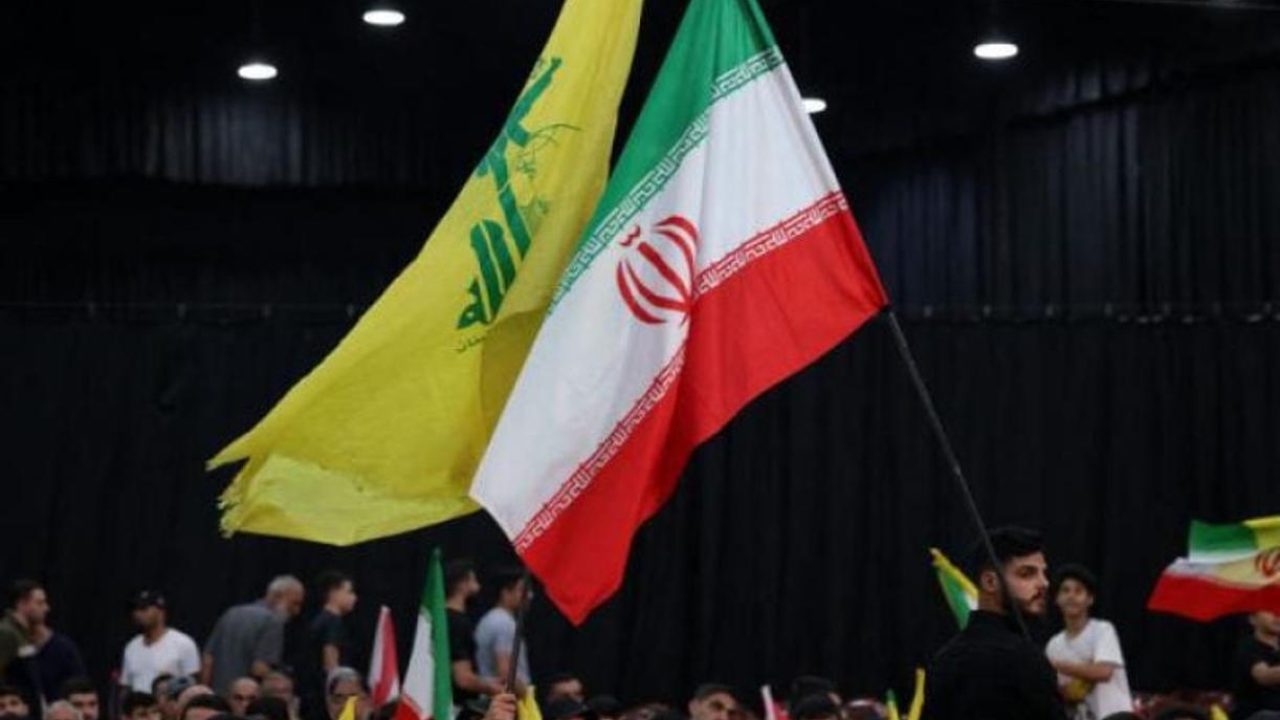 Iran and Hezbollah Flag