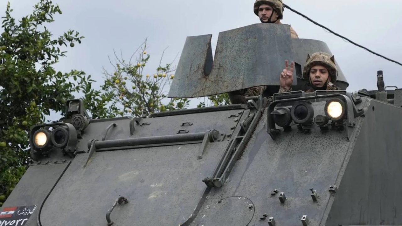 Lebanese army tanks