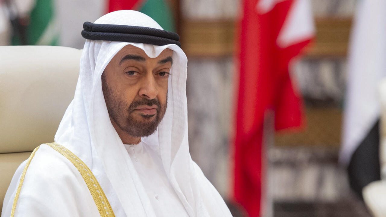 (FILES) In this file handout photo taken and released by the Saudi Royal Palace on May 31, 2019 shows Abu Dhabi's Crown Prince Sheikh Mohammed bin Zayed Al Nahyan attending the Gulf Cooperation Council (GCC) held at al-Safa Royal Palace in the Saudi holy city of Mecca. - The UAE's long-time de facto ruler Sheikh Mohamed bin Zayed Al Nahyan was elected as president on May 14, 2022, official media said, a day after the death of former leader Sheikh Khalifa. (Photo by BANDAR AL-JALOUD / Saudi Royal Palace / AFP) / RESTRICTED TO EDITORIAL USE - MANDATORY CREDIT "AFP PHOTO /  SAUDI ROYAL PALACE / BANDAR AL-JALOUD " - NO MARKETING NO ADVERTISING CAMPAIGNS - DISTRIBUTED AS A SERVICE TO CLIENTS