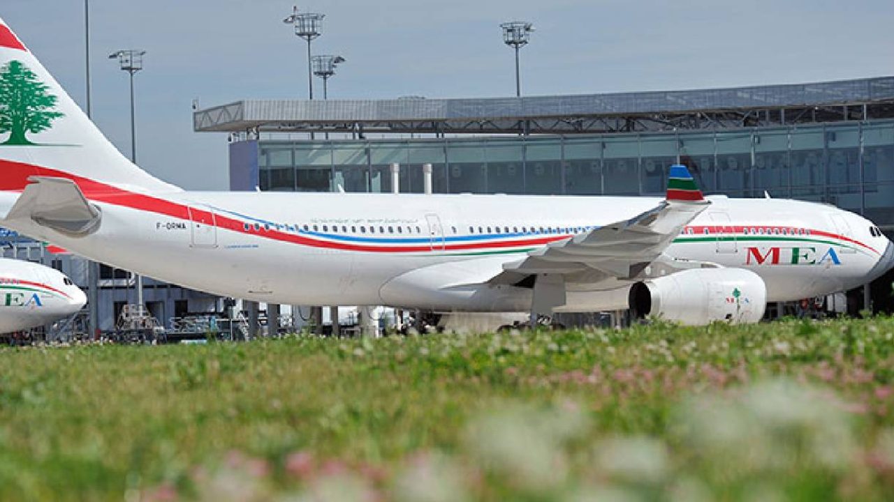 MEA plane parked