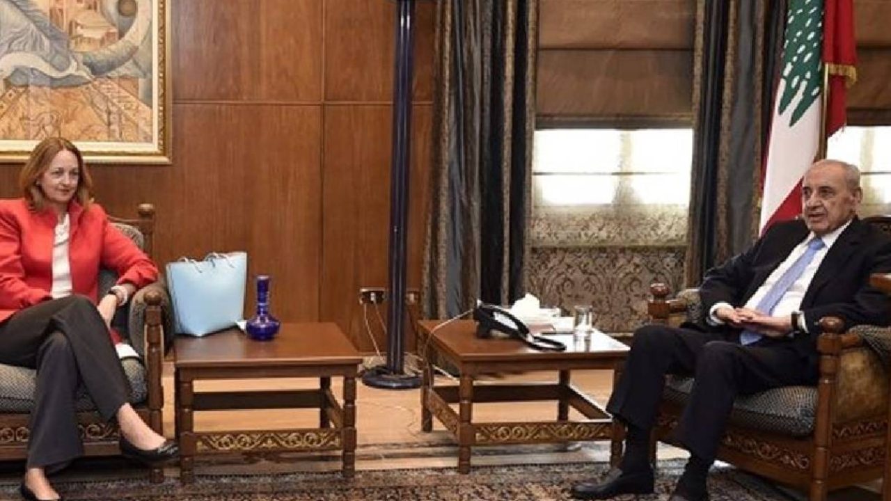 Nabih berri with liza johnson