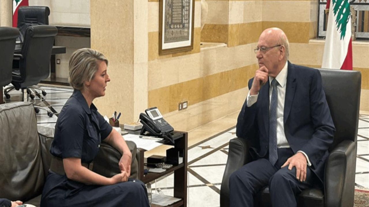 Najib Mikati and melanie Julie