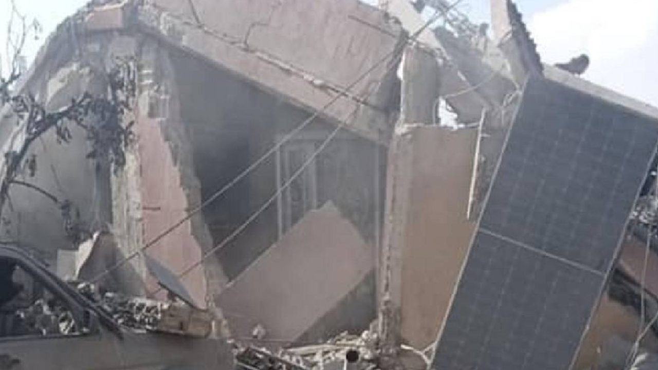Rasm hadath building striked