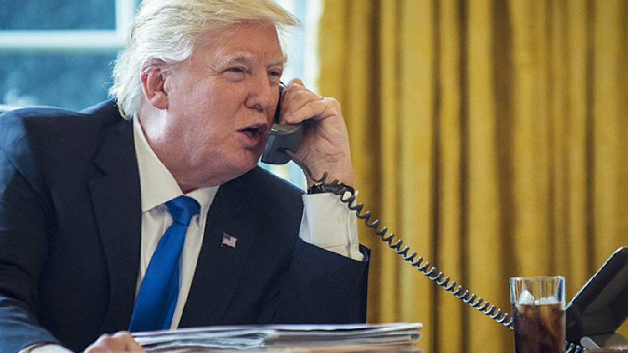 Trump on the phone