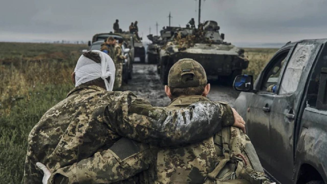 Ukrainian soldiers injured