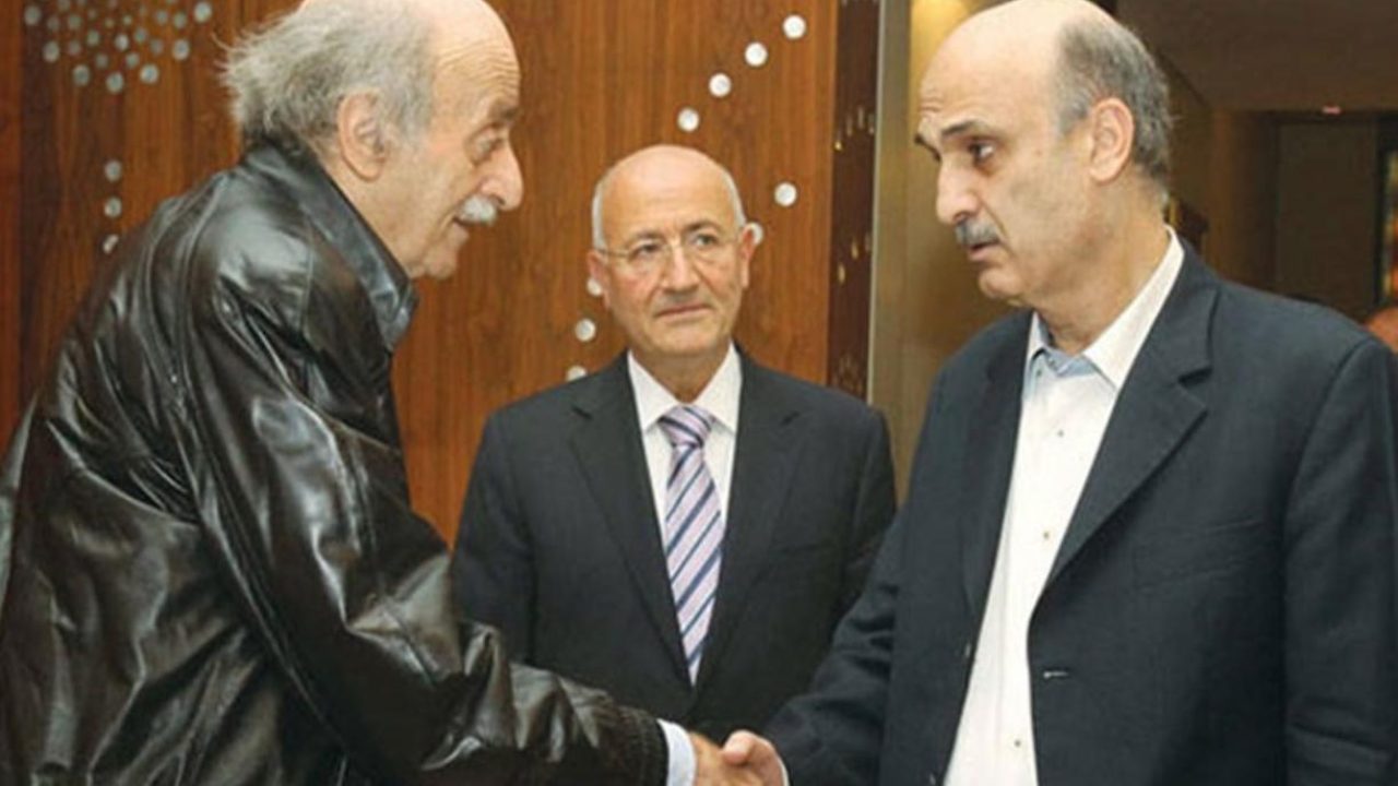 Walid Jumblat and Samir Geagea