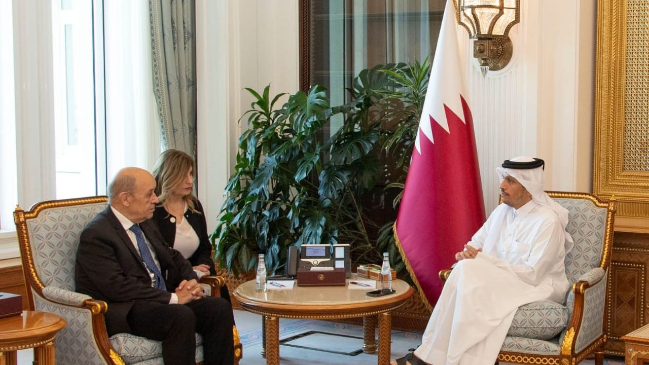 le drian a qatar
