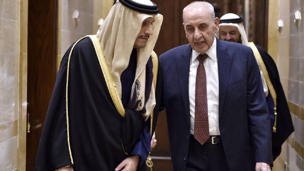ain tineh - berri and qatari pm