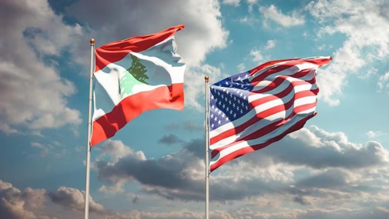 american Lebanese Flag