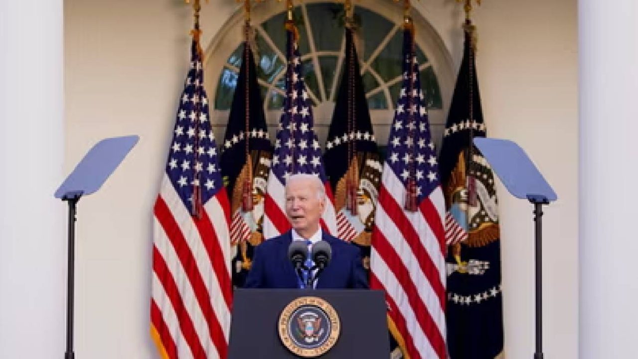 biden with us flags