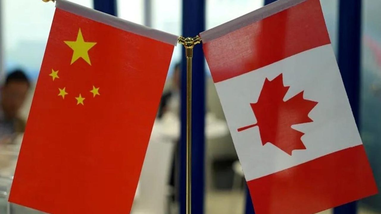 china and Canada flag
