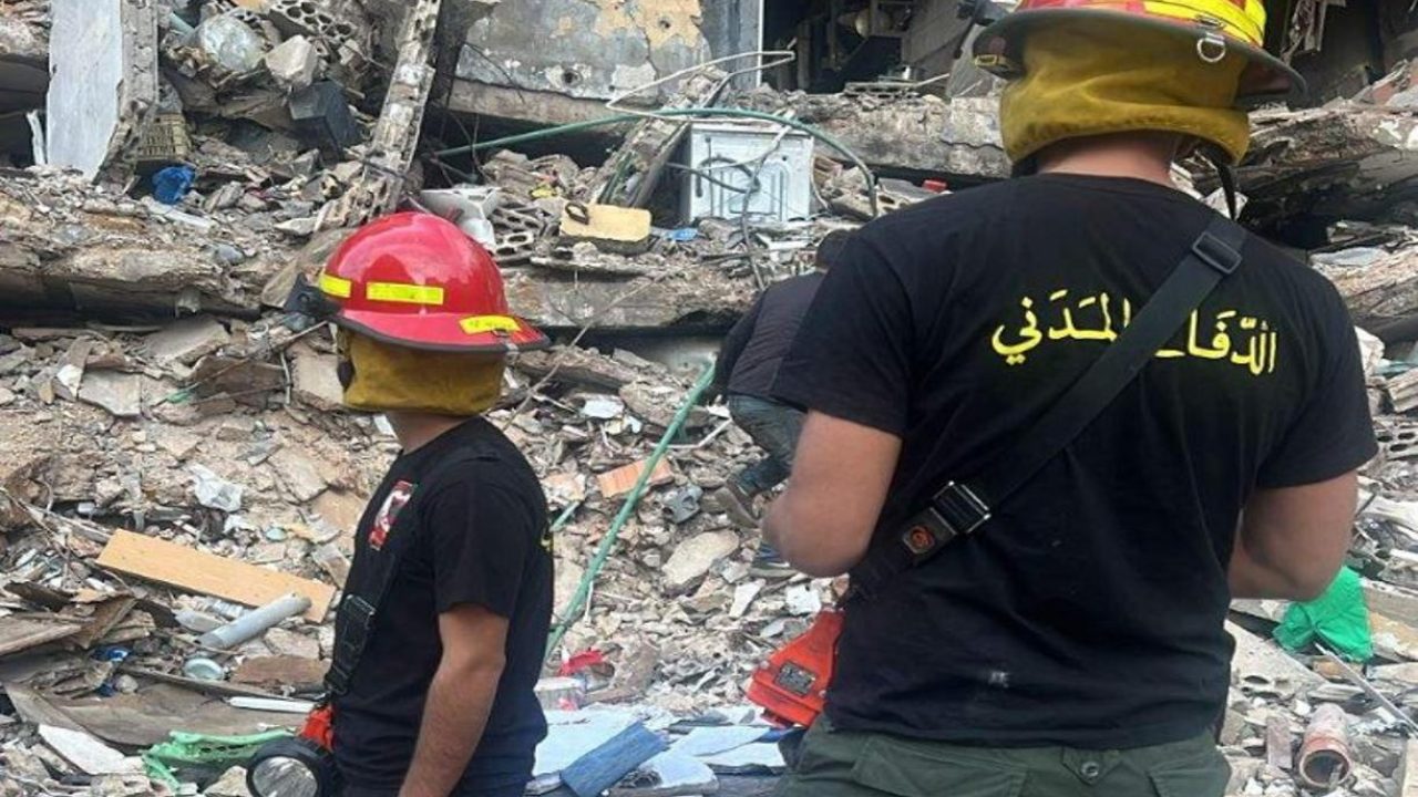 civil defense men destruction