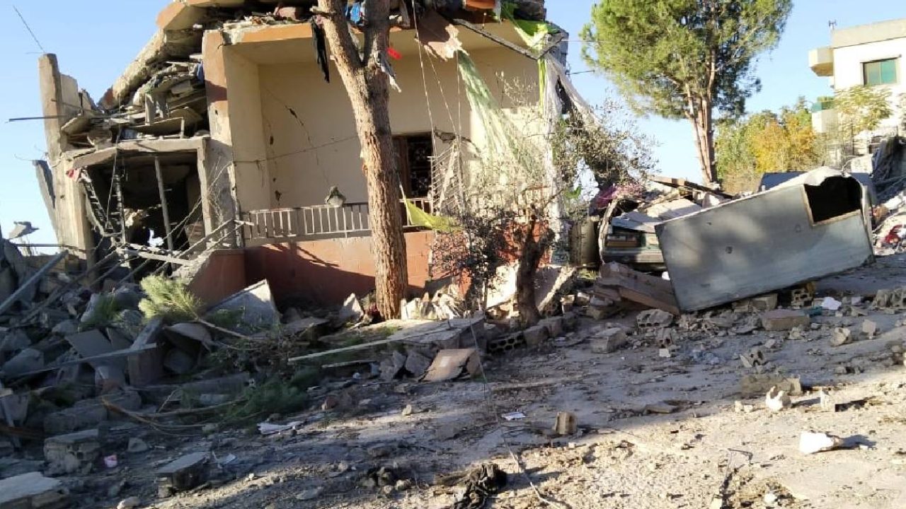 destroyed house in south lebanon
