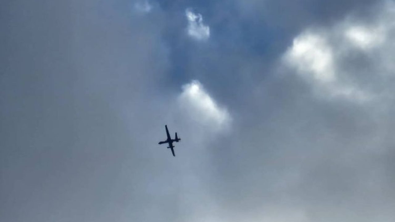 drone flying in the sky