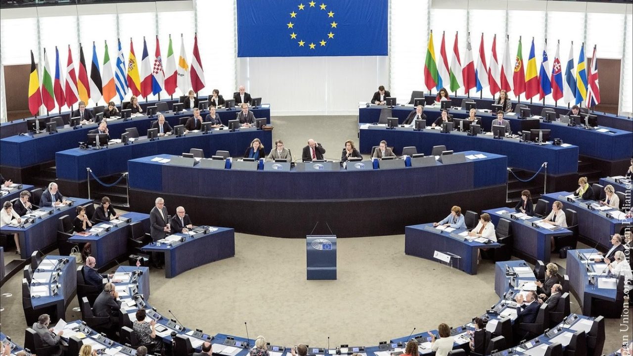 european union parliament in session
