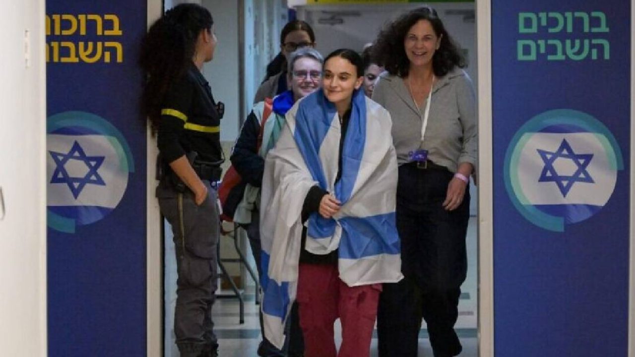 first freed israeli hostages exit hospital