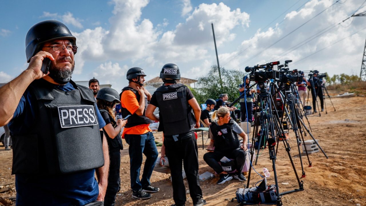 foreign press in gaza