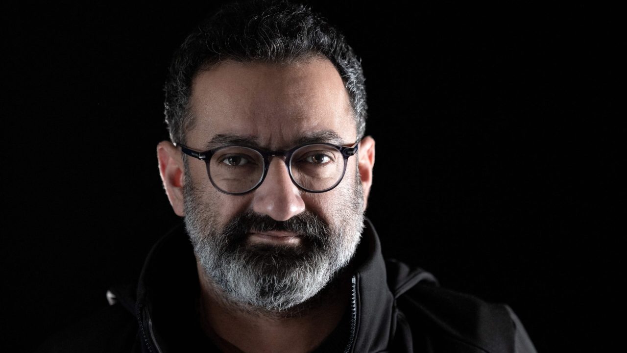 LEBANON-CINEMA-PORTRAIT-KHABBAZ Georges Khabbaz, Lebanese actor, writer, director, comedian, musician, playwright, producer and theatre professor poses during a studio photo shoot in Jal el-Dib, north of Lebanon's capital Beirut on February 4, 2022. (Photo by Joseph EID / AFP) (Photo by JOSEPH EID/AFP via Getty Images)