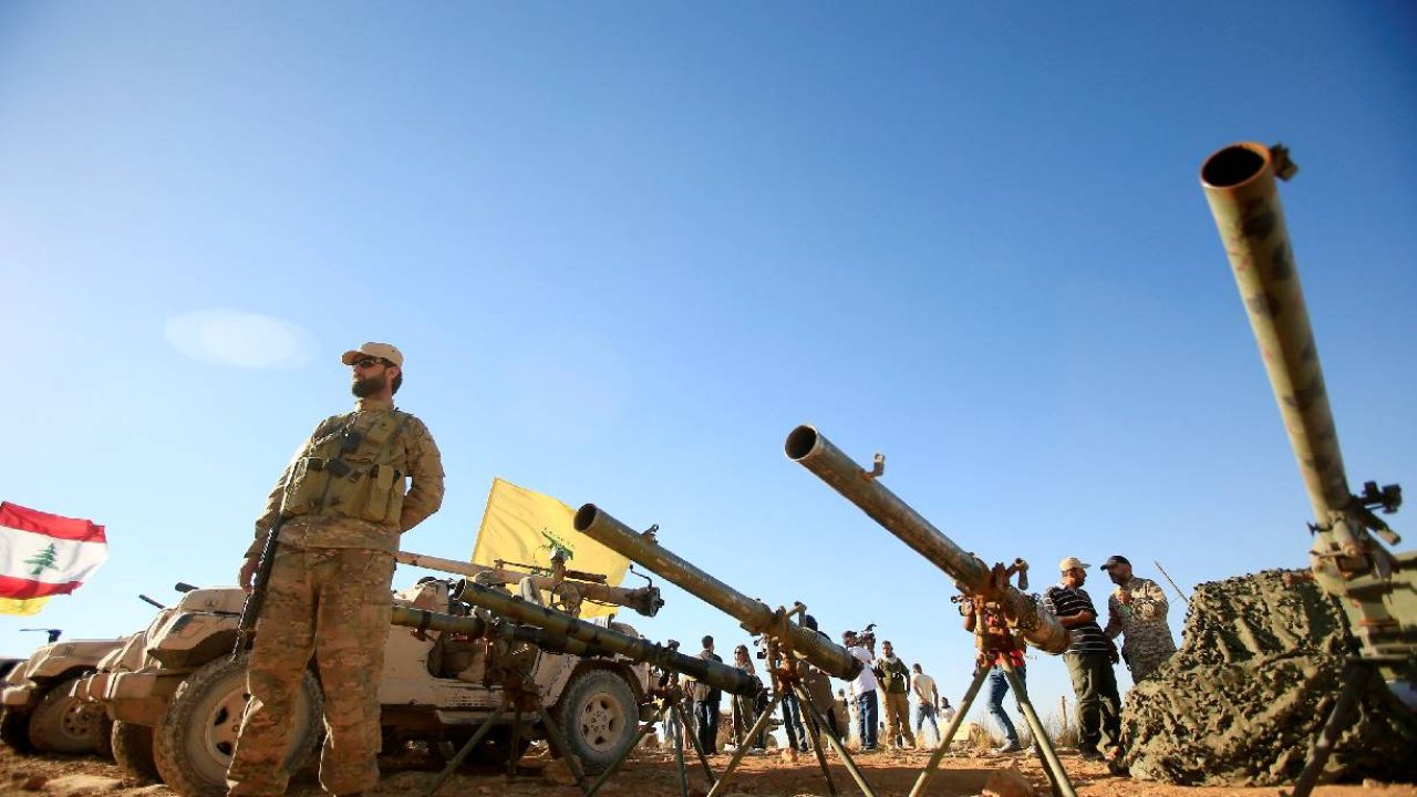 hezb launchers and jeeps