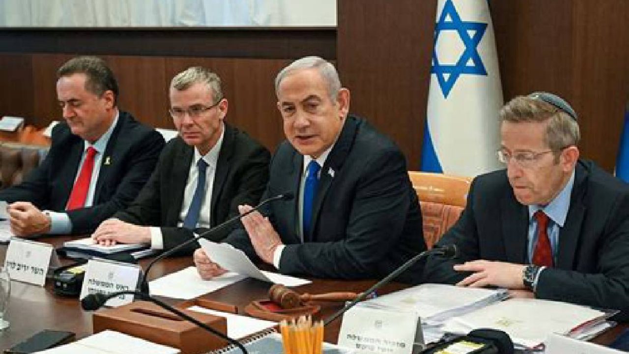 israel cabinet - netanyahu speaking