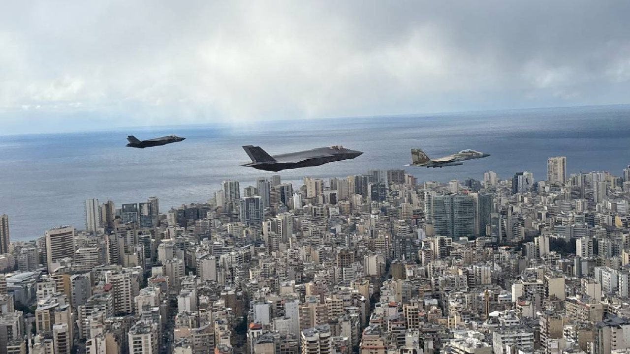 israeli planes over beirut