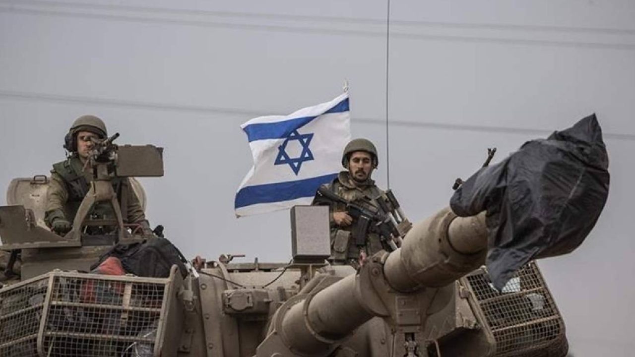 israeli tank covered