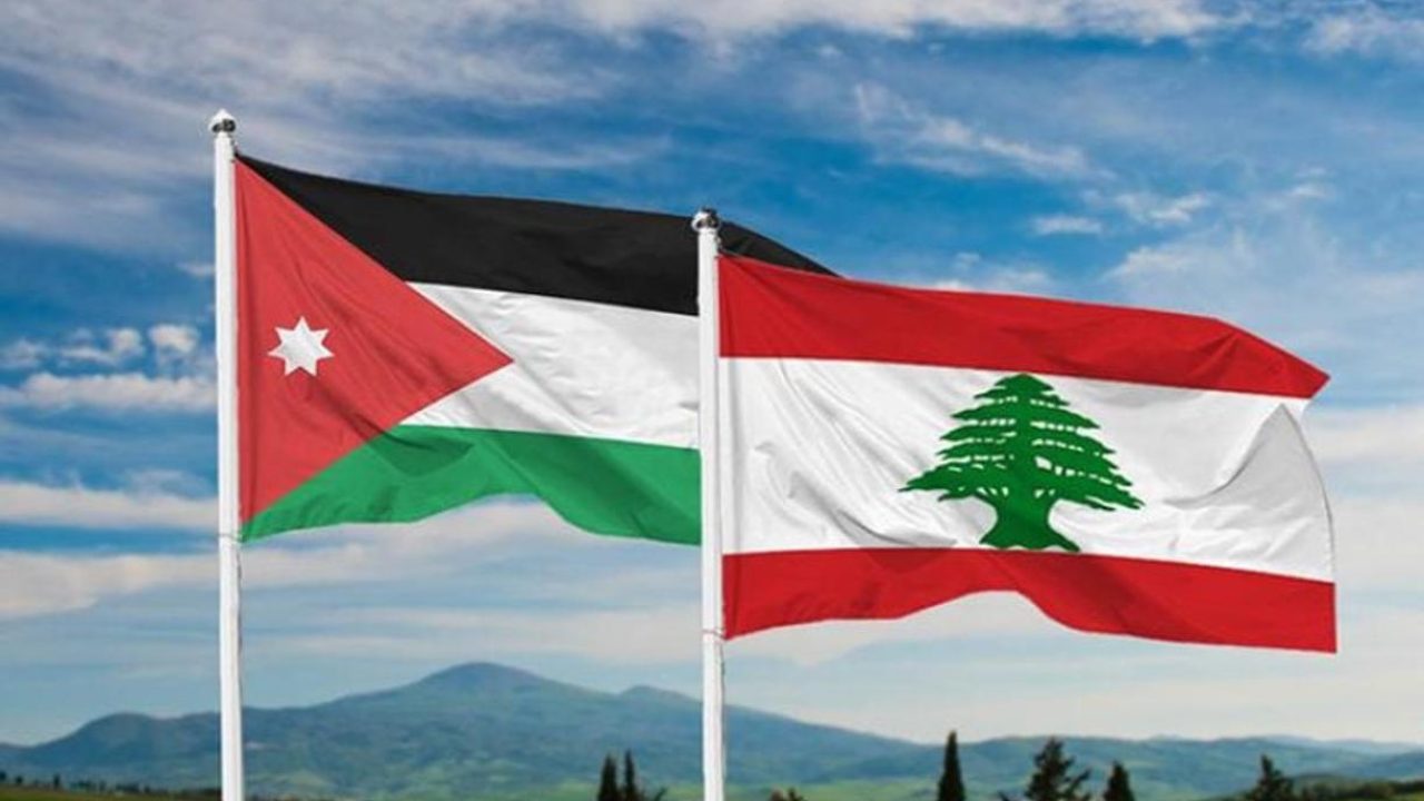 jORDAN AND lEBANON fLAG