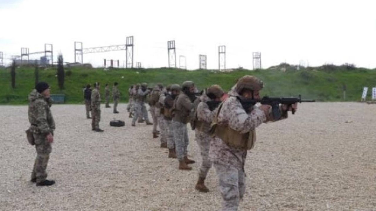 leb army soldiers firing
