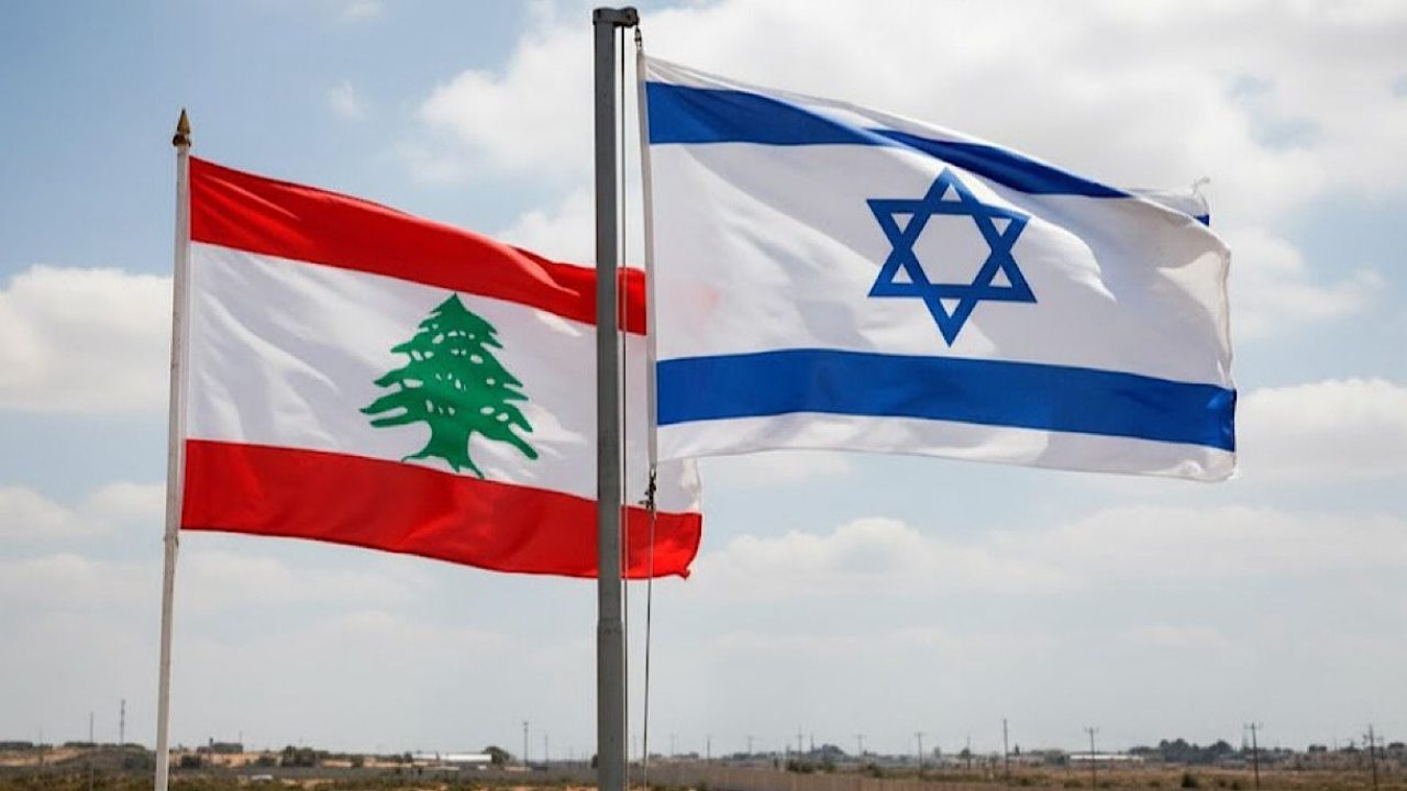 lebanon israel flags