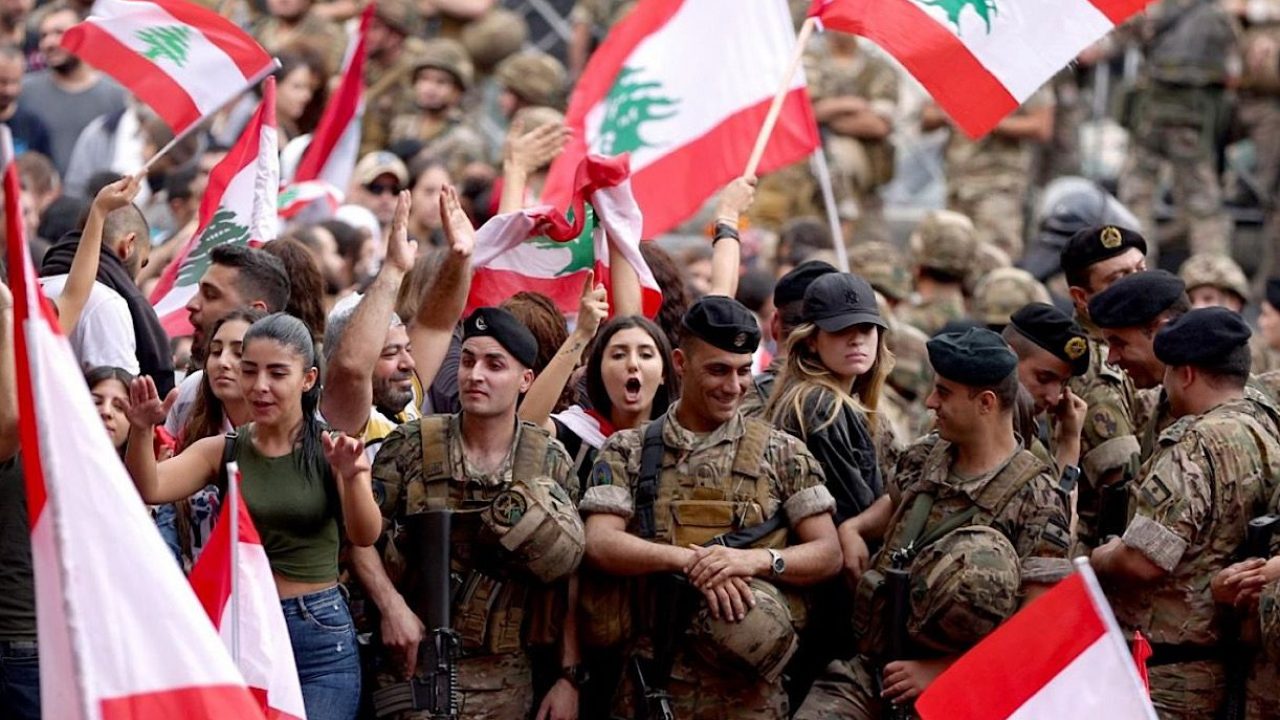 lebanse army - lebanon flag
