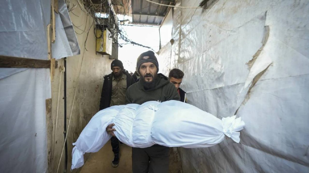 man holding dead body