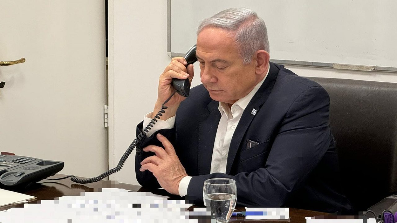 netanyahu on the phone