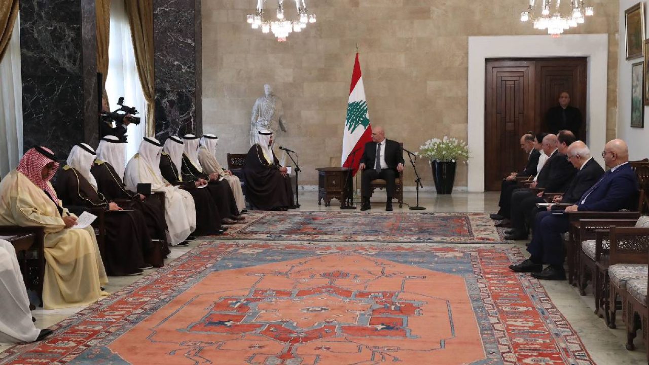 president aoun and kuwaiti