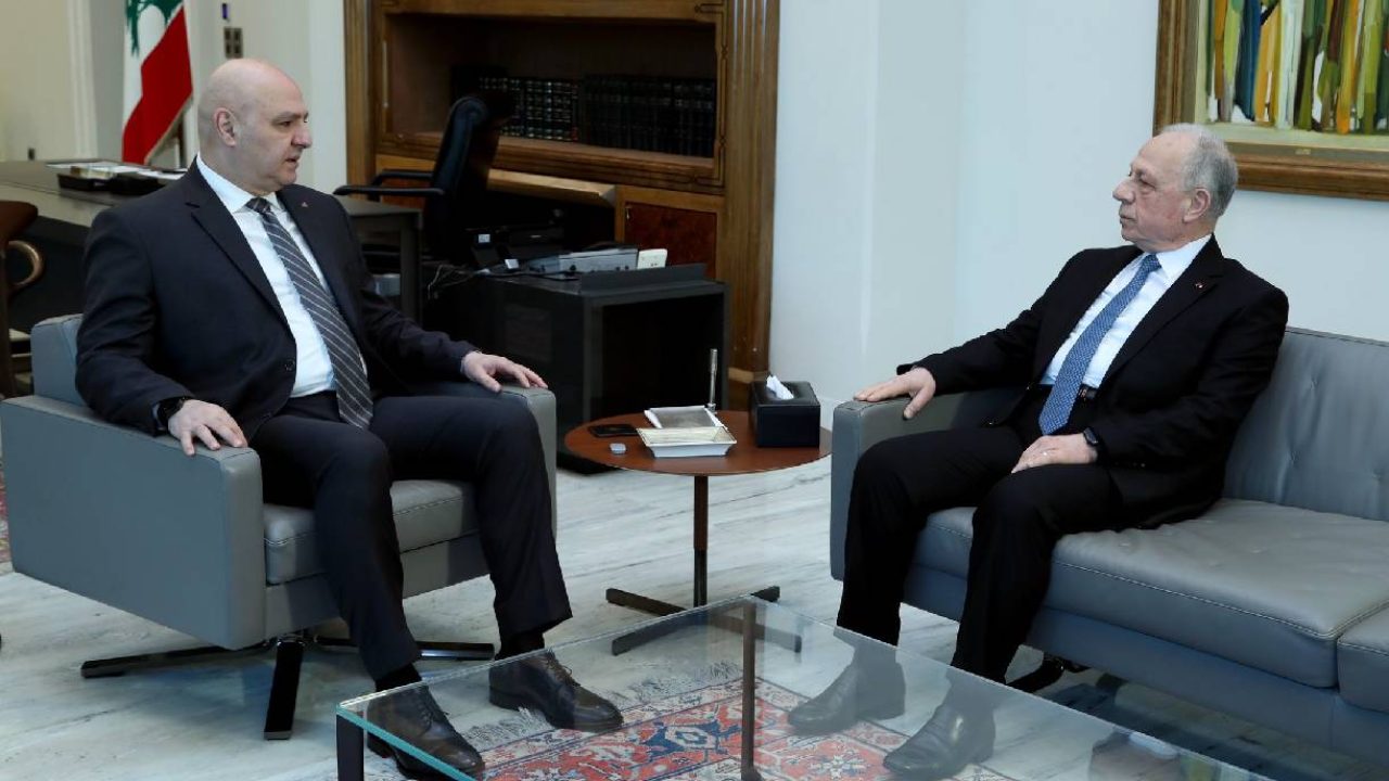 president aoun and slim