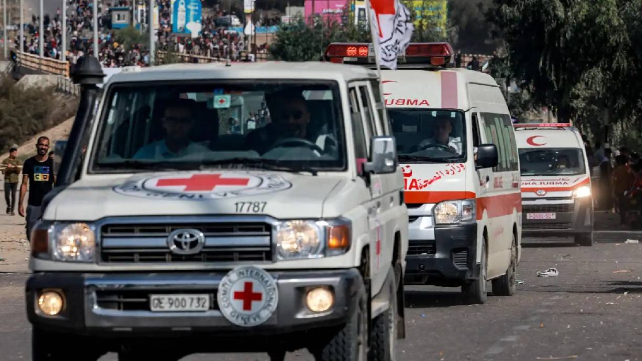 red cross convoy gaza