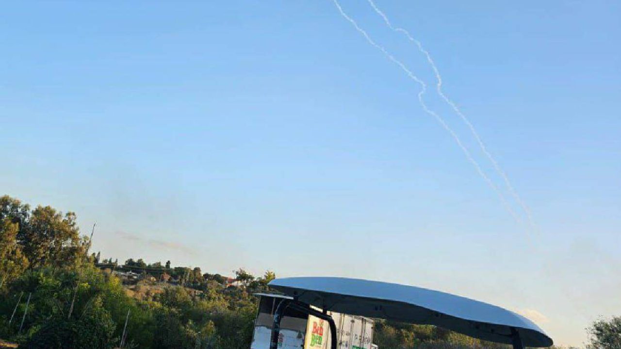 rockets in sky of jersualem