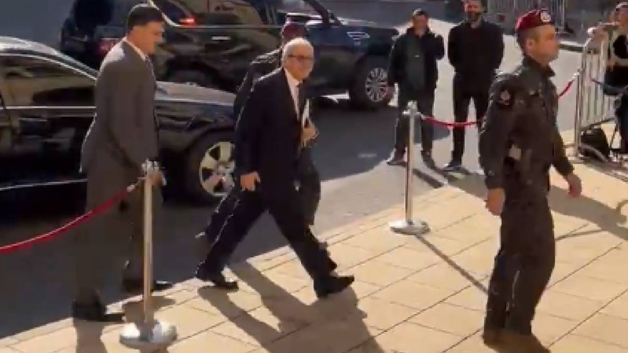 salam arrives at parliament